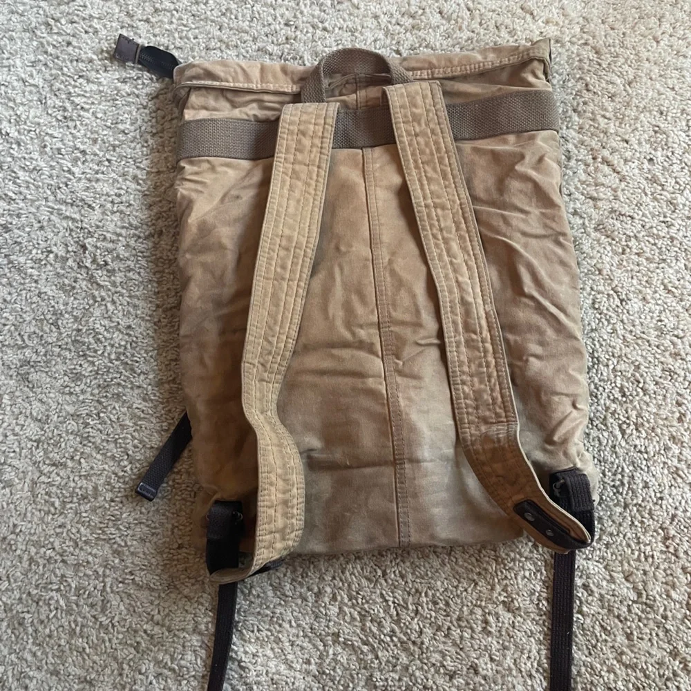 Vintage Levi’s Waxed Backpack Rucksack - Picture 2 of 4